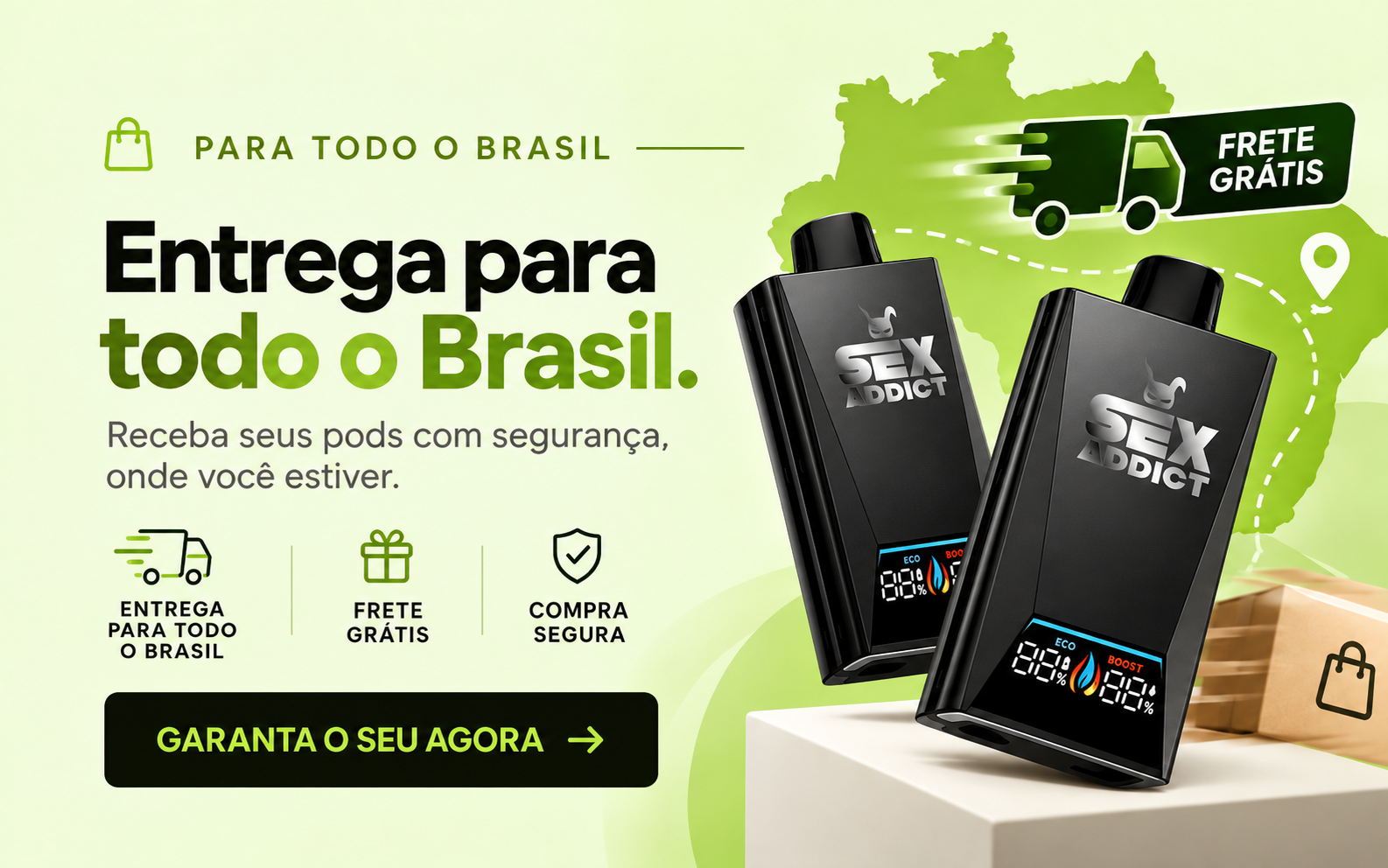 Entrega para todo o Brasil com frete grátis