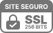 Site seguro com SSL 256 bits